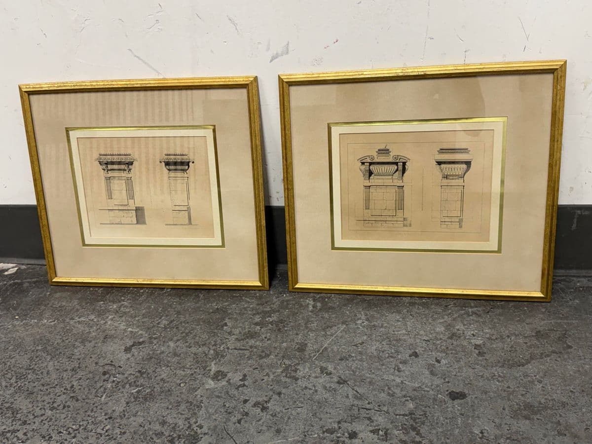 Bombay Company French Architecture Framed Prints, 16th Century, Pair - Thumbnail 3