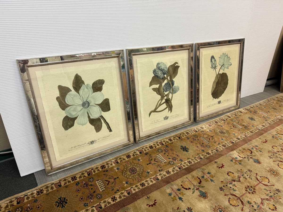 Trowbridge Gallery Imperial Flowers Original Prints, Set of Three - Thumbnail 3