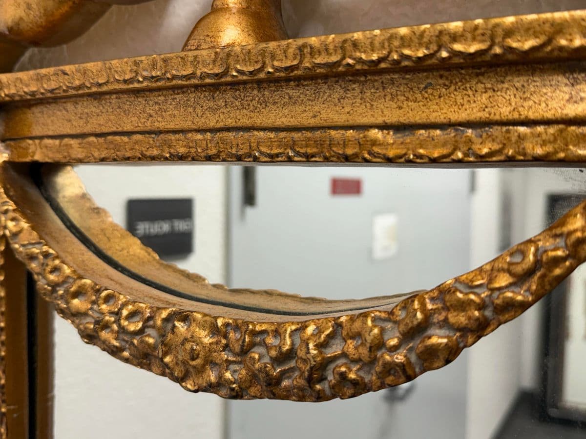 Italian Cherubs With Festoon Wall Mirror - Thumbnail 8