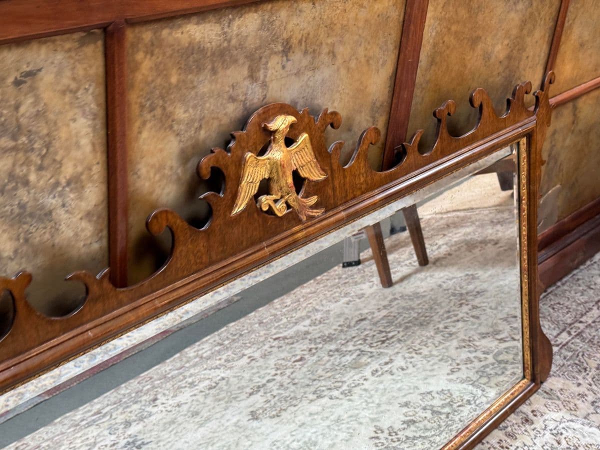 Burton Ching Federal Style Parcel Gilt Mirror - Thumbnail 6