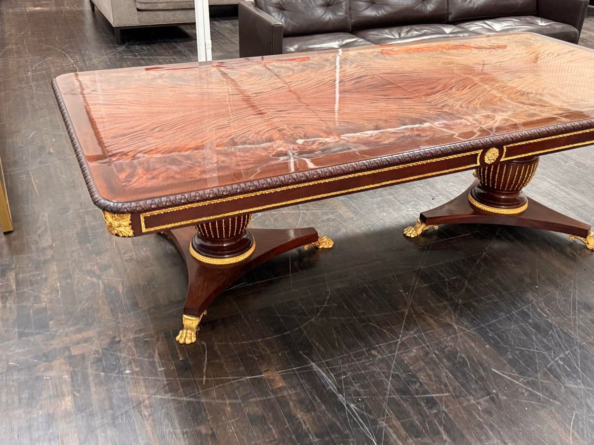 Emilia Interiors Neoclassical Revival Banquet Extension Dining Table, Late 20th Century - Thumbnail 3