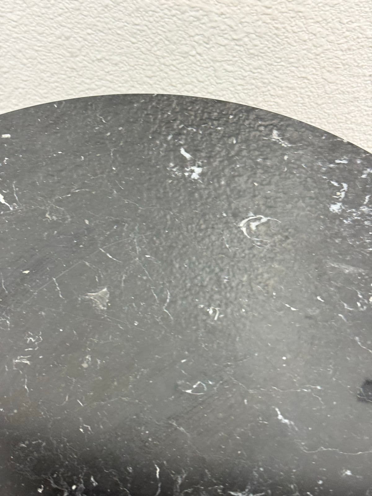 Eero Saarinen Style Round Stone Top Tulip Side Table - Thumbnail 12