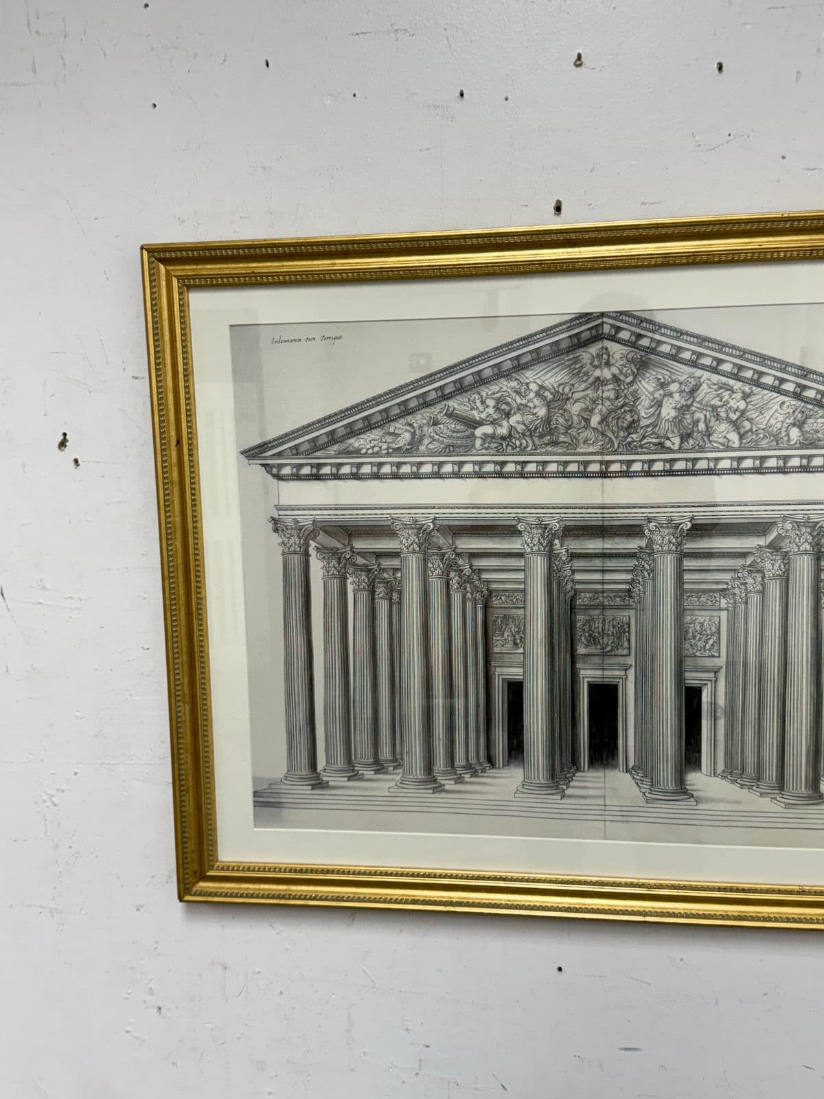 Architectural Facade of the Madeleine, Paris, Framed, 20th Century - Thumbnail 9