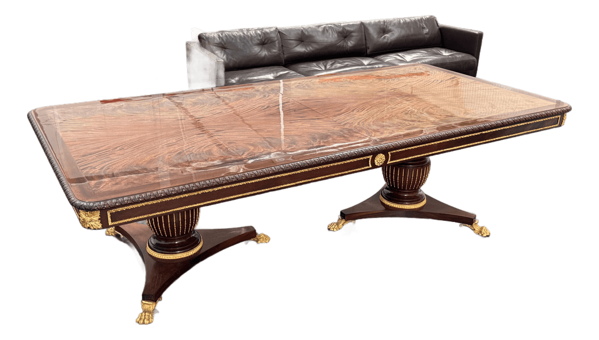 Emilia Interiors Neoclassical Revival Banquet Extension Dining Table, Late 20th Century - Thumbnail 2