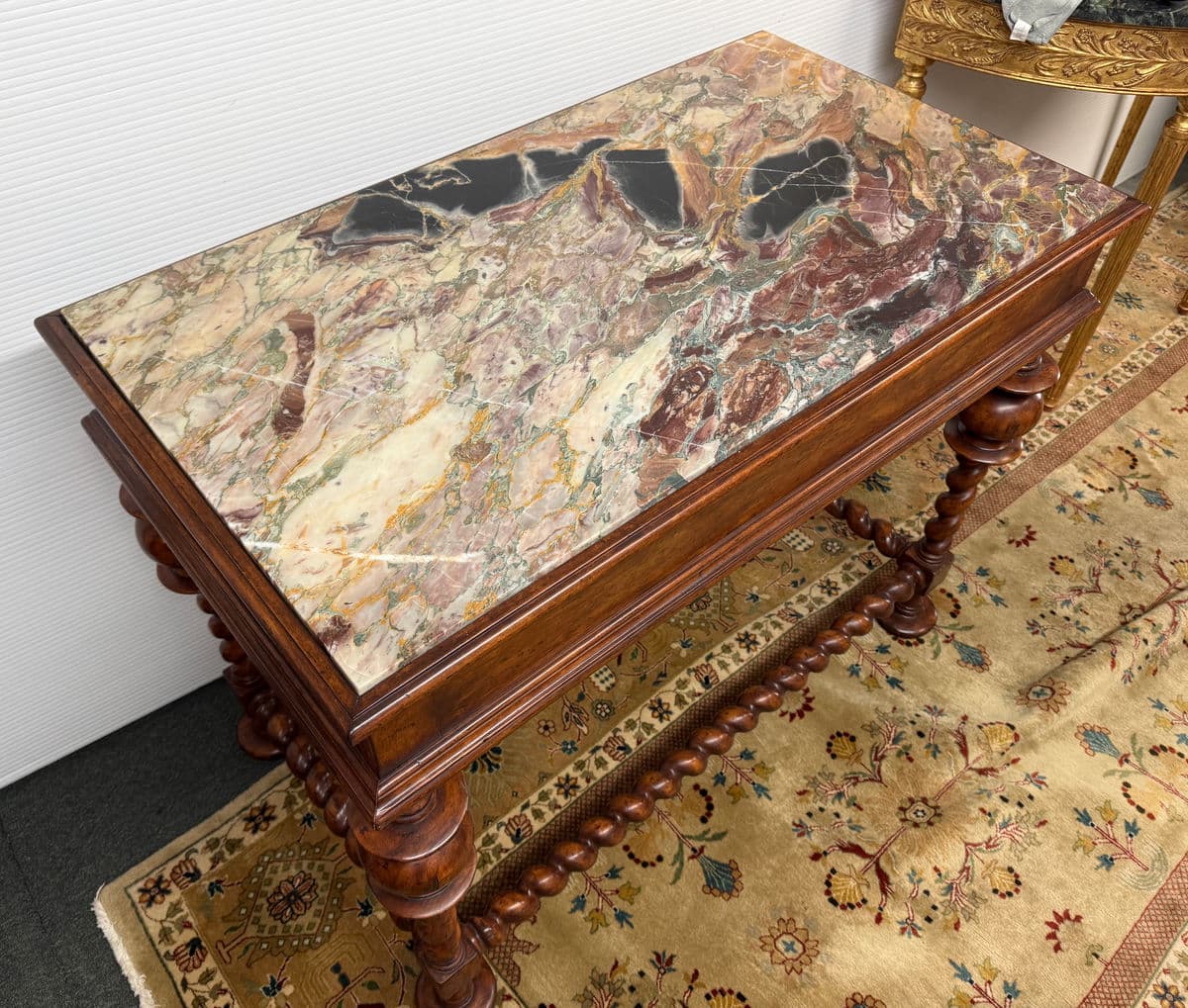 Late 20th Century Portuguese Baroque Center Table - Thumbnail 16