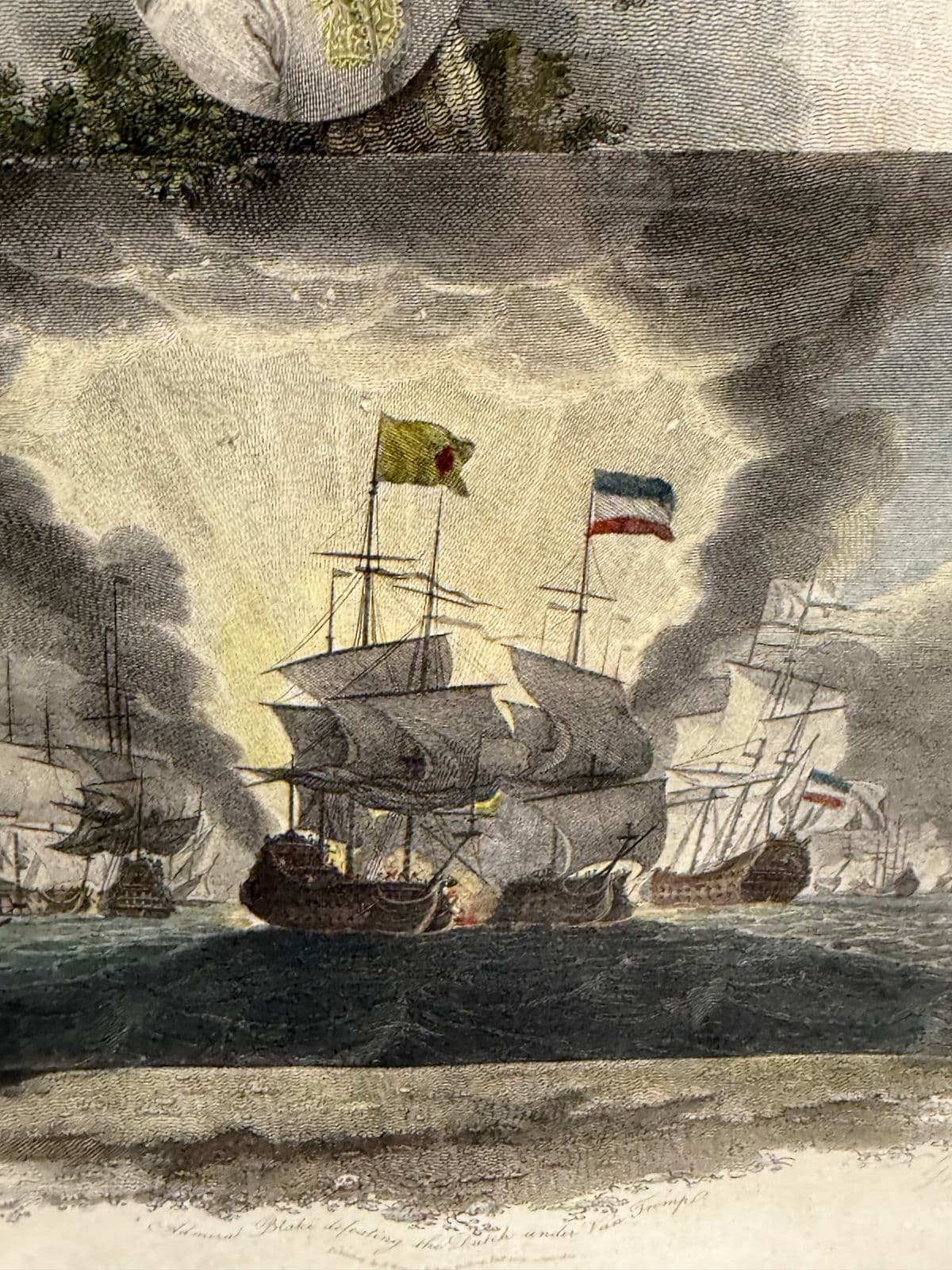 Maritime Battle Engravings, Framed, Set of Four - Thumbnail 10