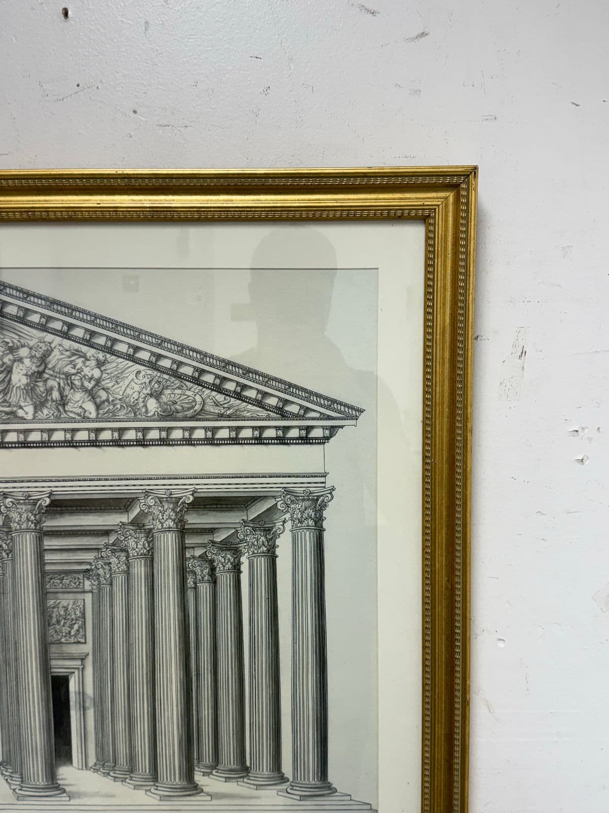 Architectural Facade of the Madeleine, Paris, Framed, 20th Century - Thumbnail 8