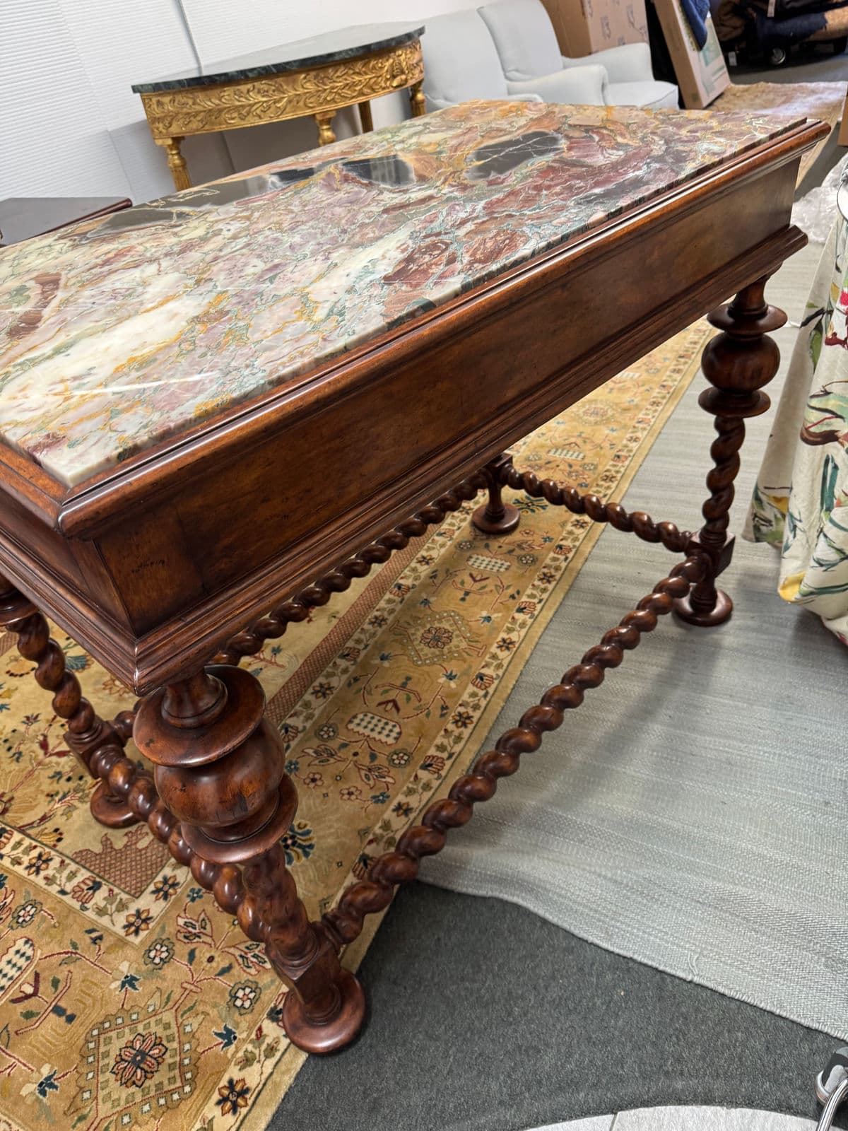 Late 20th Century Portuguese Baroque Center Table - Thumbnail 7