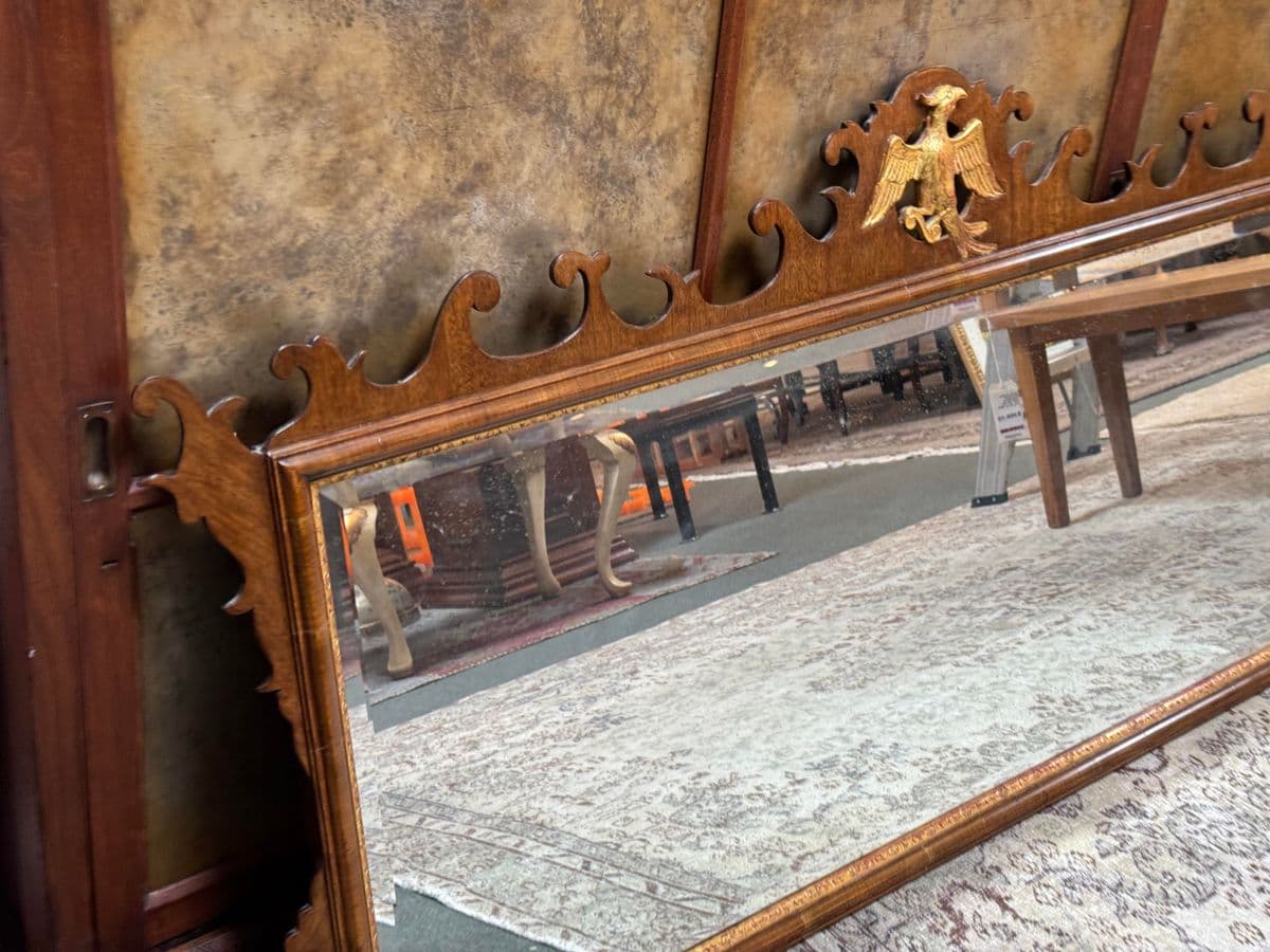 Burton Ching Federal Style Parcel Gilt Mirror - Thumbnail 7