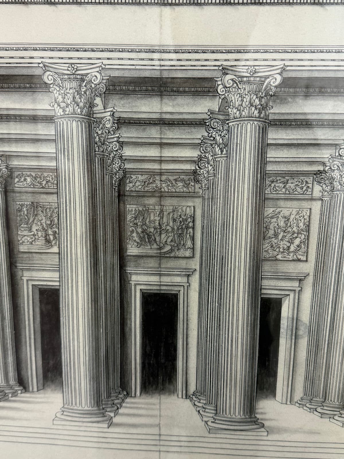 Architectural Facade of the Madeleine, Paris, Framed, 20th Century - Thumbnail 12