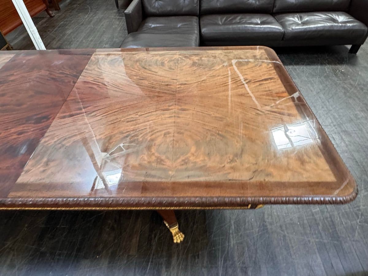 Emilia Interiors Neoclassical Revival Banquet Extension Dining Table, Late 20th Century - Thumbnail 6