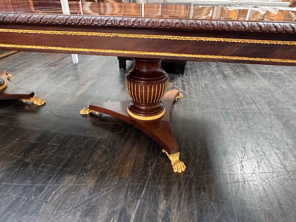 Emilia Interiors Neoclassical Revival Banquet Extension Dining Table, Late 20th Century - Thumbnail 5