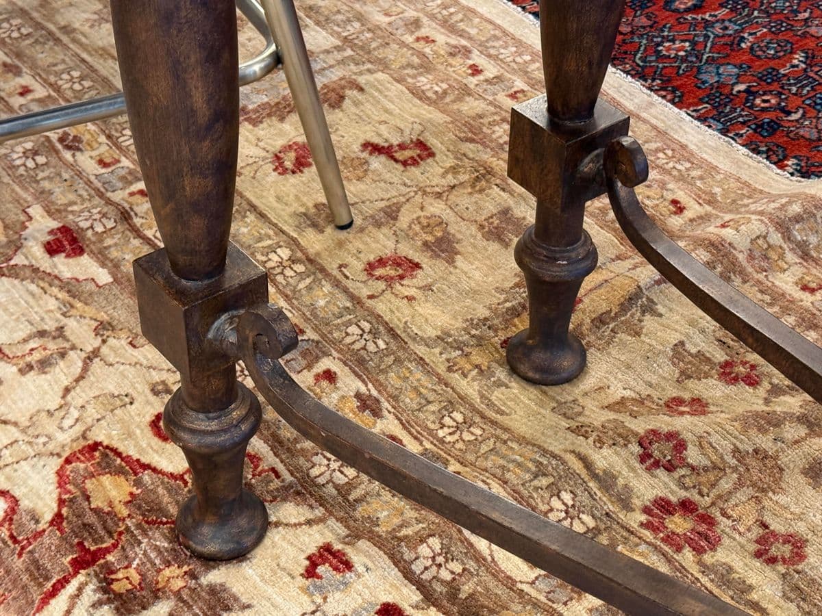 French Baroque Empress Green Marble Console Table - Thumbnail 5