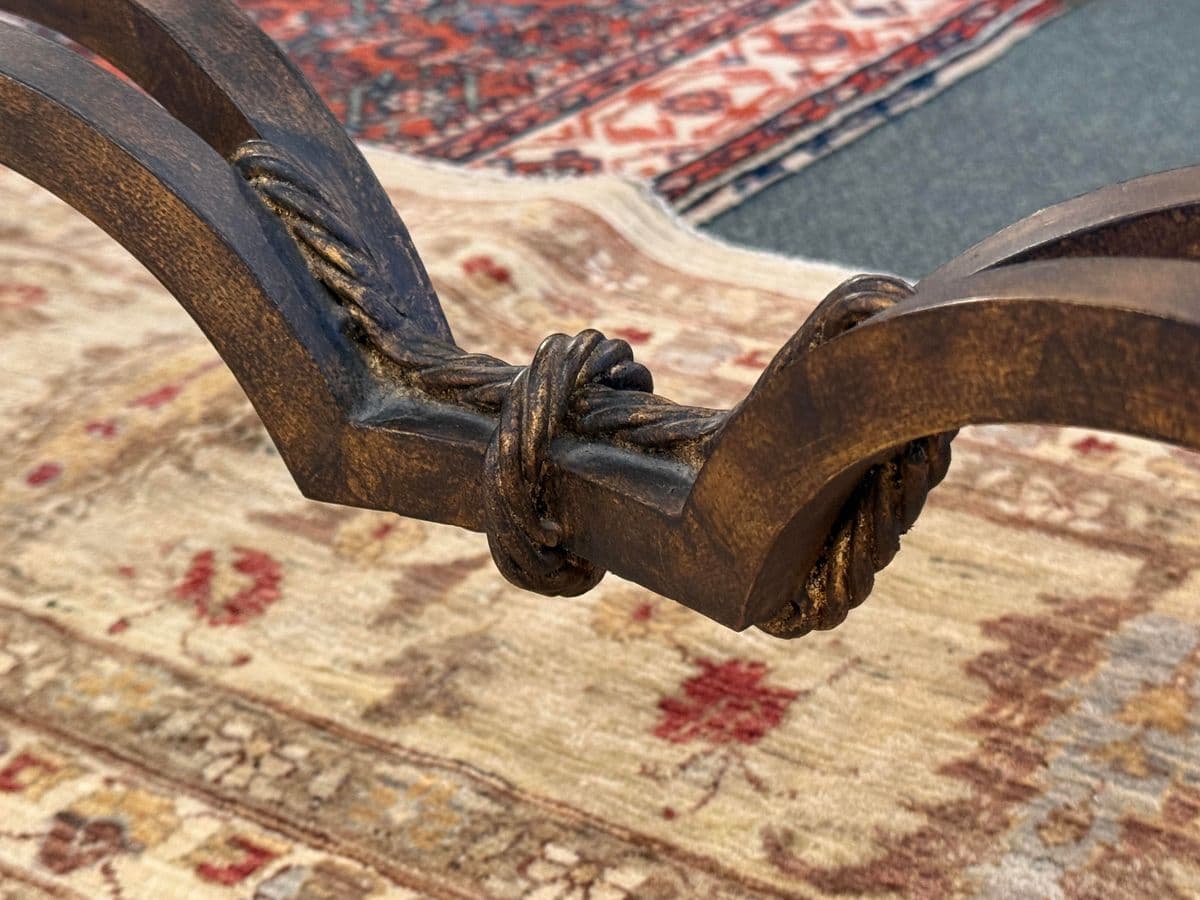 French Baroque Empress Green Marble Console Table - Thumbnail 4