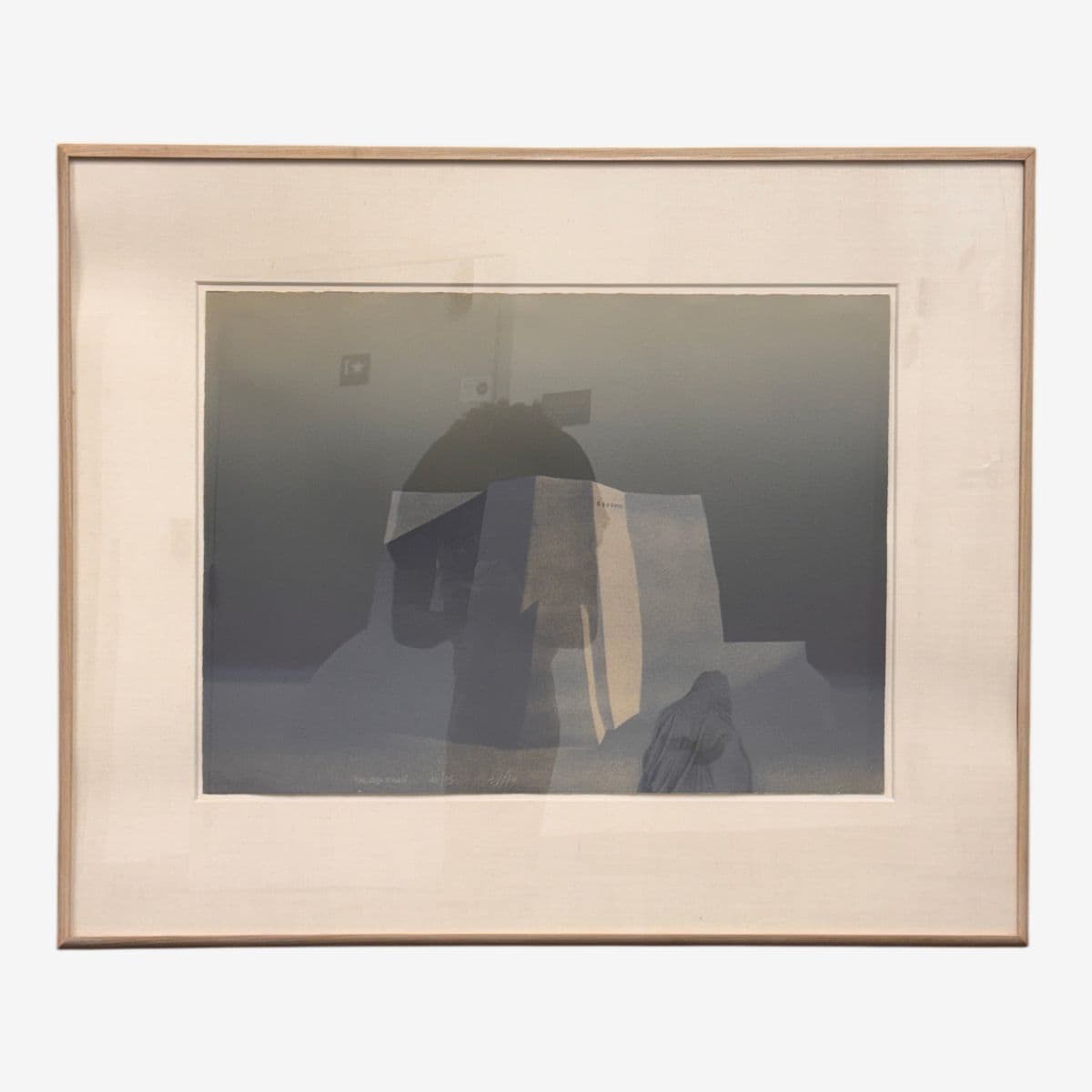 John Axton “Sacred Walls” Framed Lithograph, Signed, Circa 1978 - Image 1