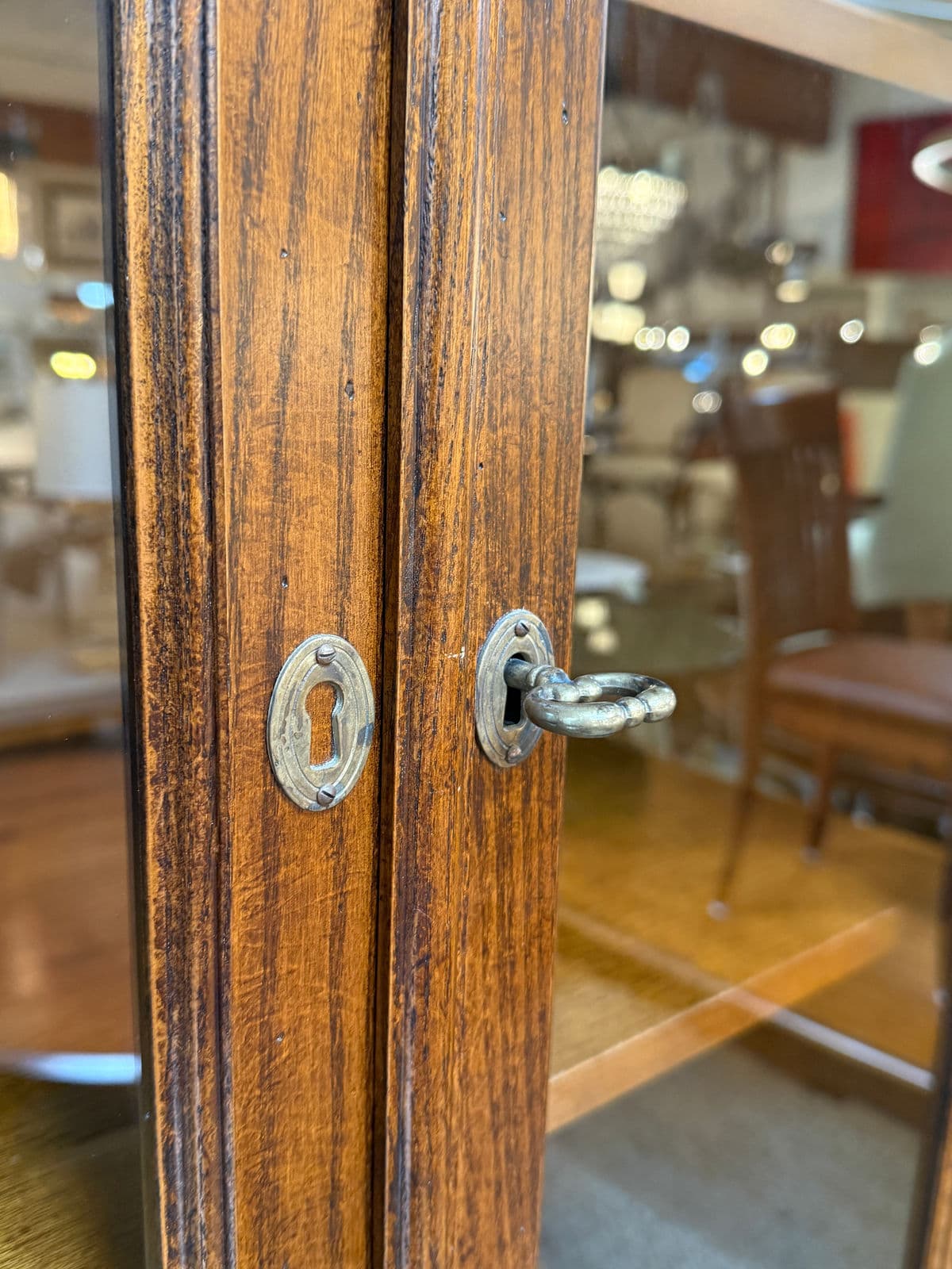 Crate & Barrel Glass Display Shelving Cabinet - Thumbnail 8