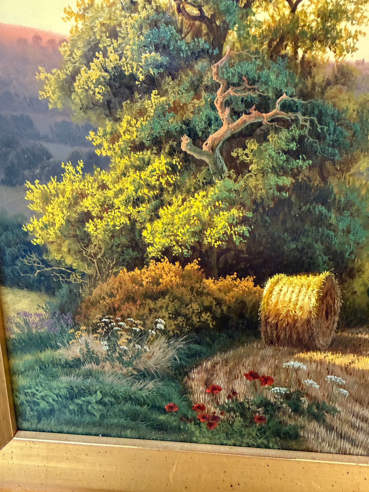 Daniel Van Der Putten "After the Harvest" Oil Painting, Signed - Thumbnail 10