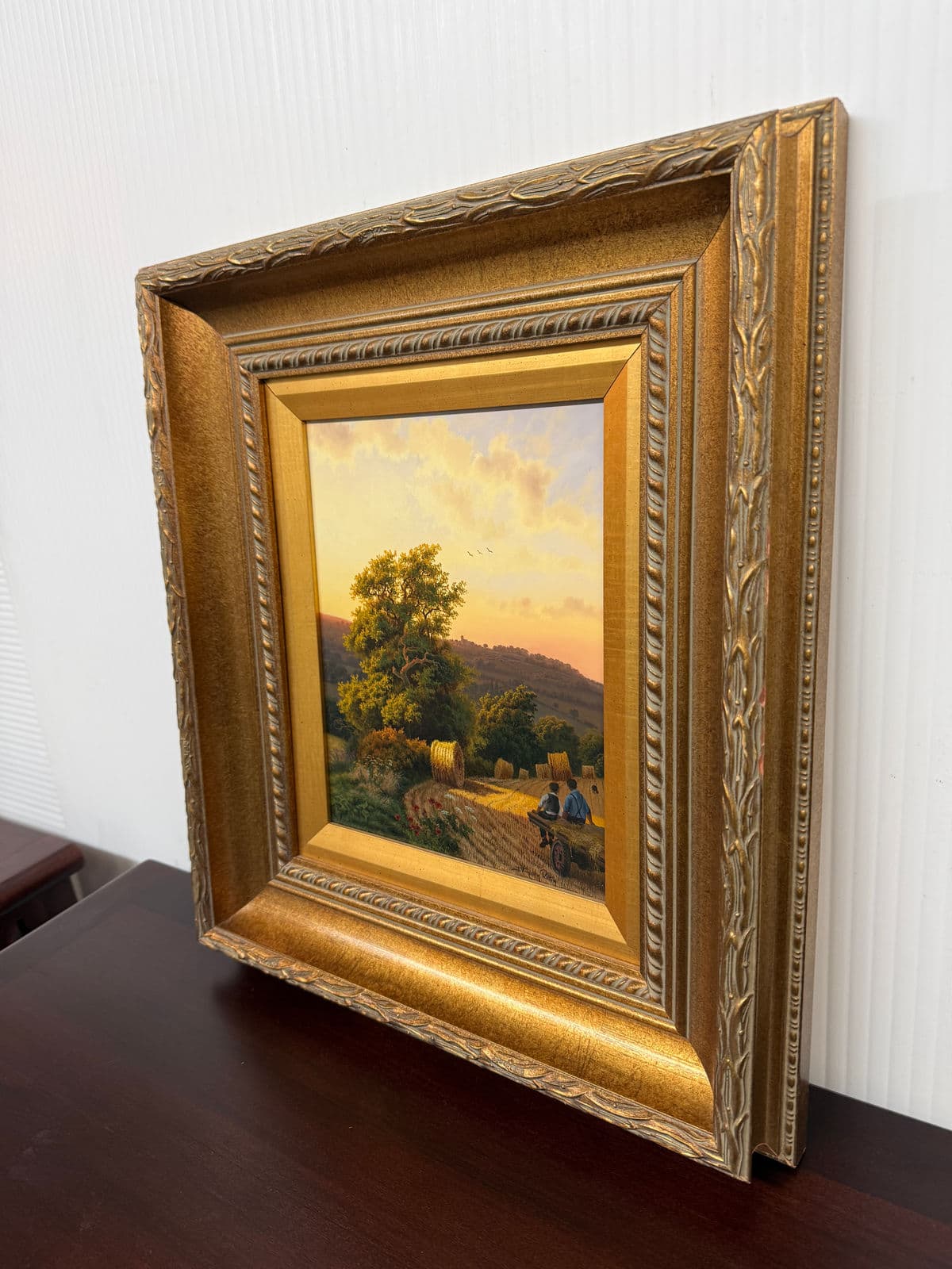 Daniel Van Der Putten "After the Harvest" Oil Painting, Signed - Thumbnail 4