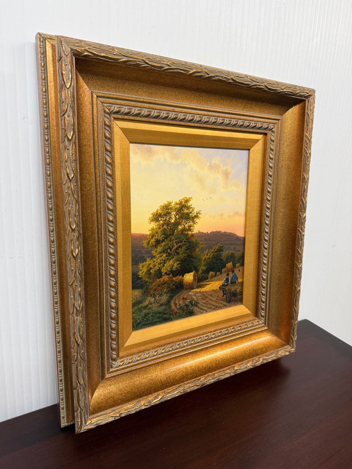 Daniel Van Der Putten "After the Harvest" Oil Painting, Signed - Thumbnail 3