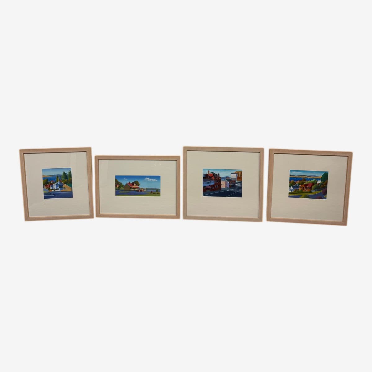 Steve Howie Signed Tasmania, Australia Architectural Artworks, Set of Four - Image 1