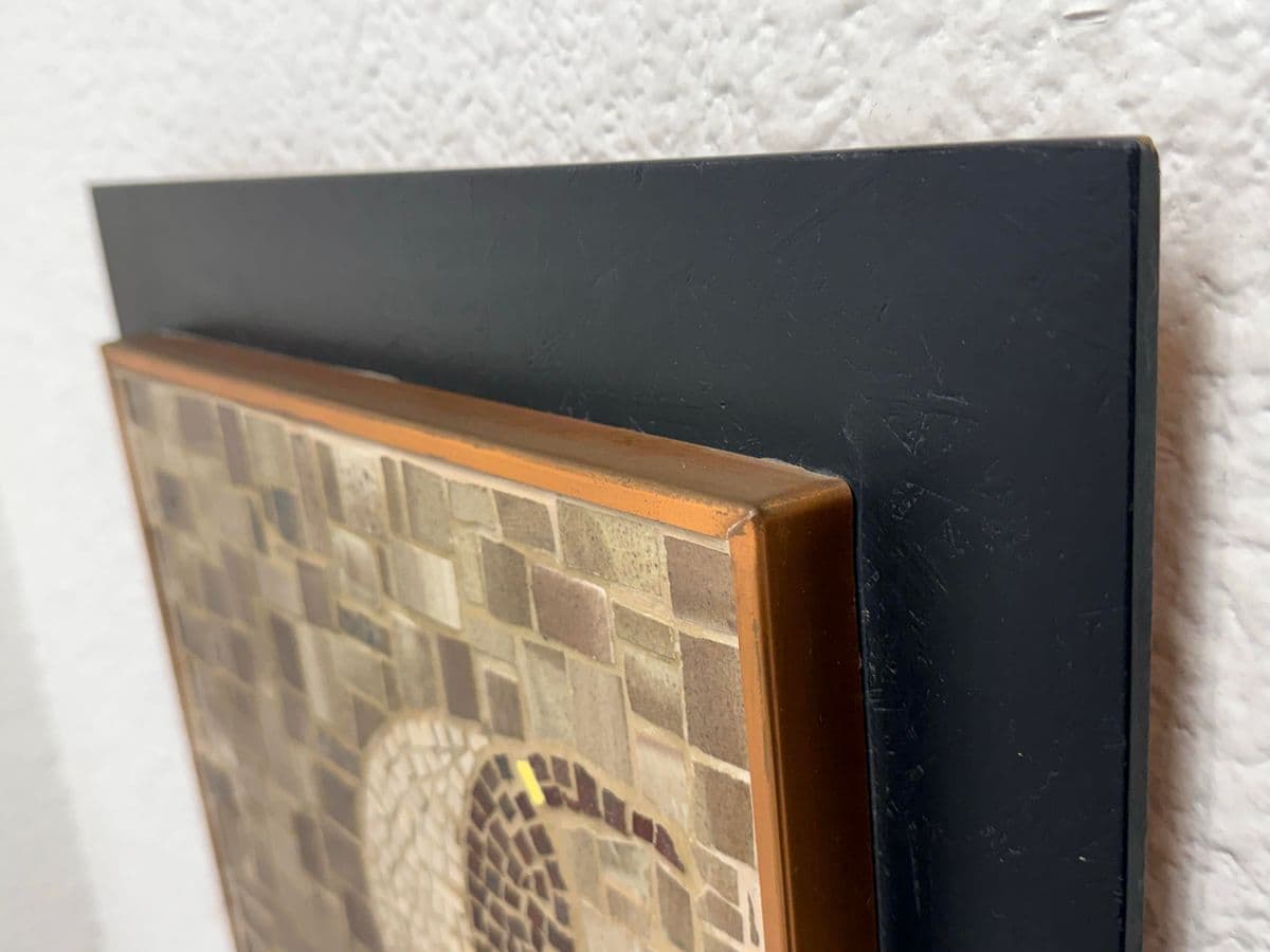 Vintage Mosaic Tile Art Piece, Framed - Thumbnail 6