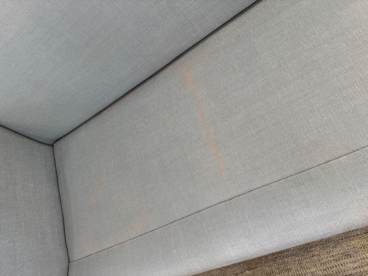 Contemporary Light Blue Linen Sofa - Thumbnail 12