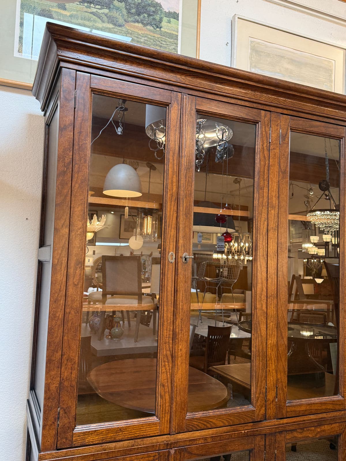 Crate & Barrel Glass Display Shelving Cabinet - Thumbnail 11