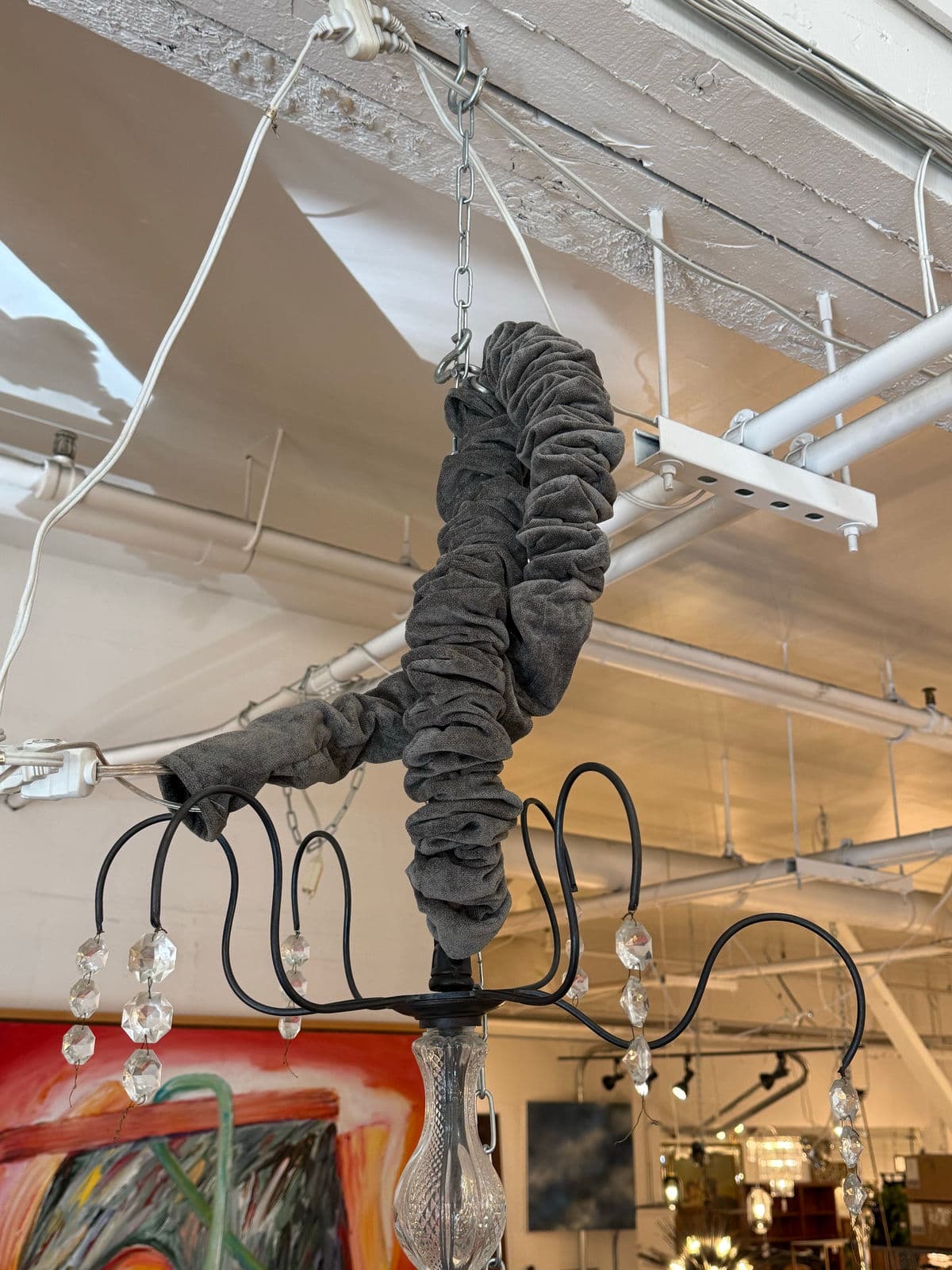 Badari Lighting Eighteen-Light Crystal Chandelier, Vintage - Thumbnail 7