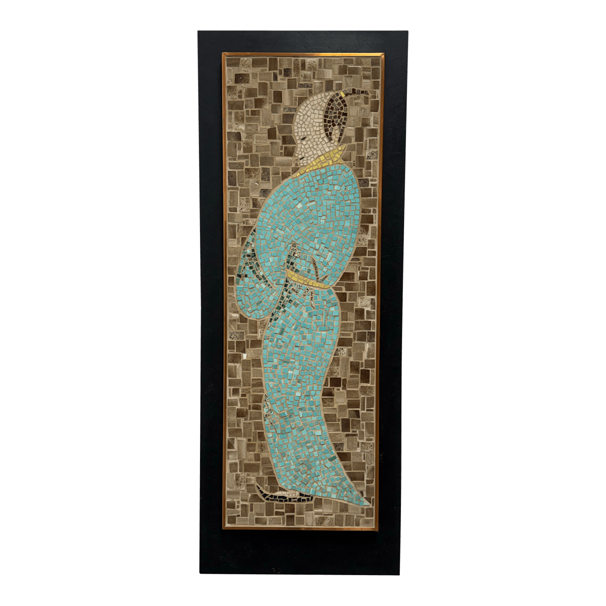 Vintage Mosaic Tile Art Piece, Framed - Thumbnail 2