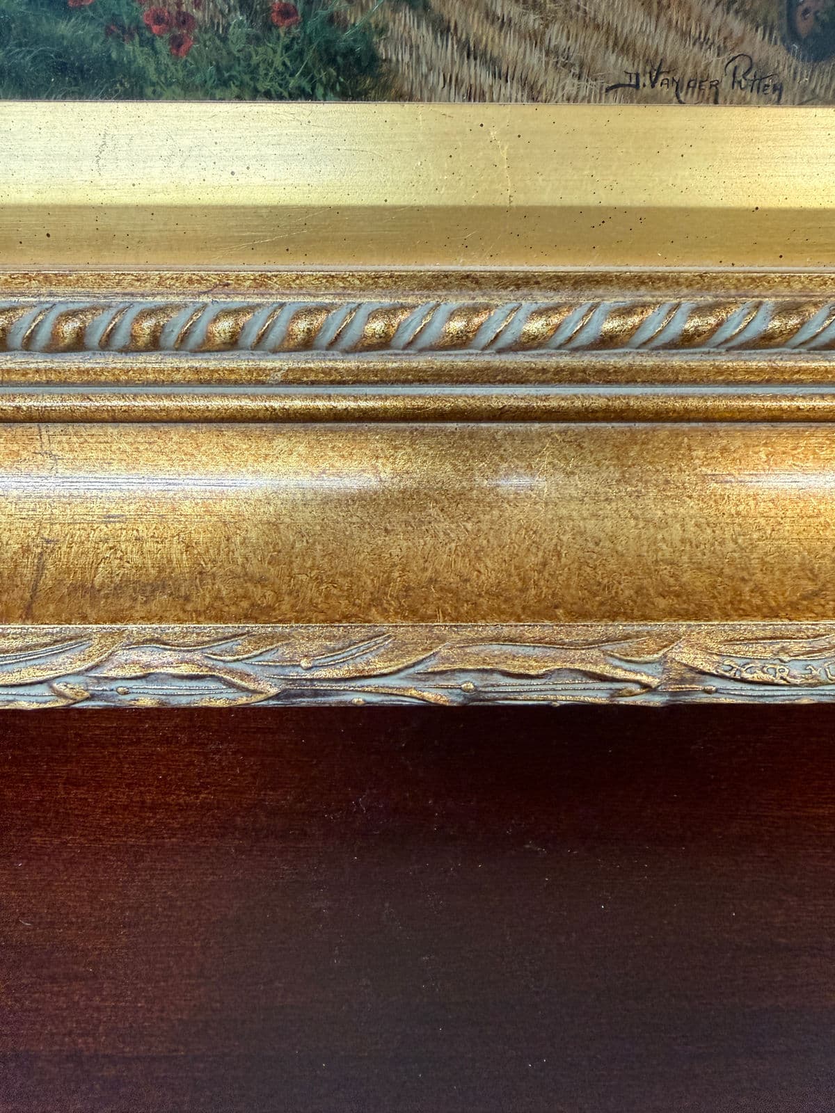 Daniel Van Der Putten "After the Harvest" Oil Painting, Signed - Thumbnail 6