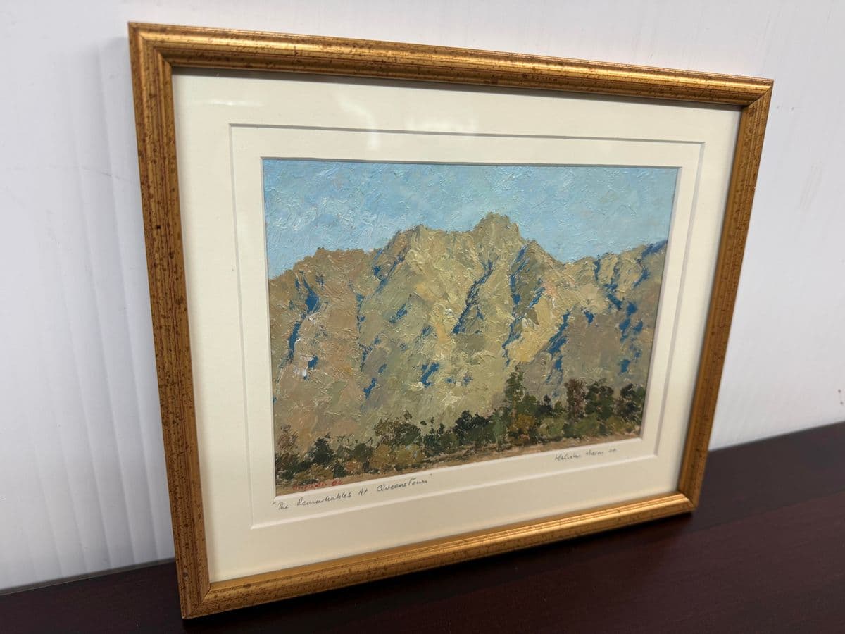 Malcolm Mason "The Remarkable's at Queenstown" Oil Painting, Signed - Thumbnail 3