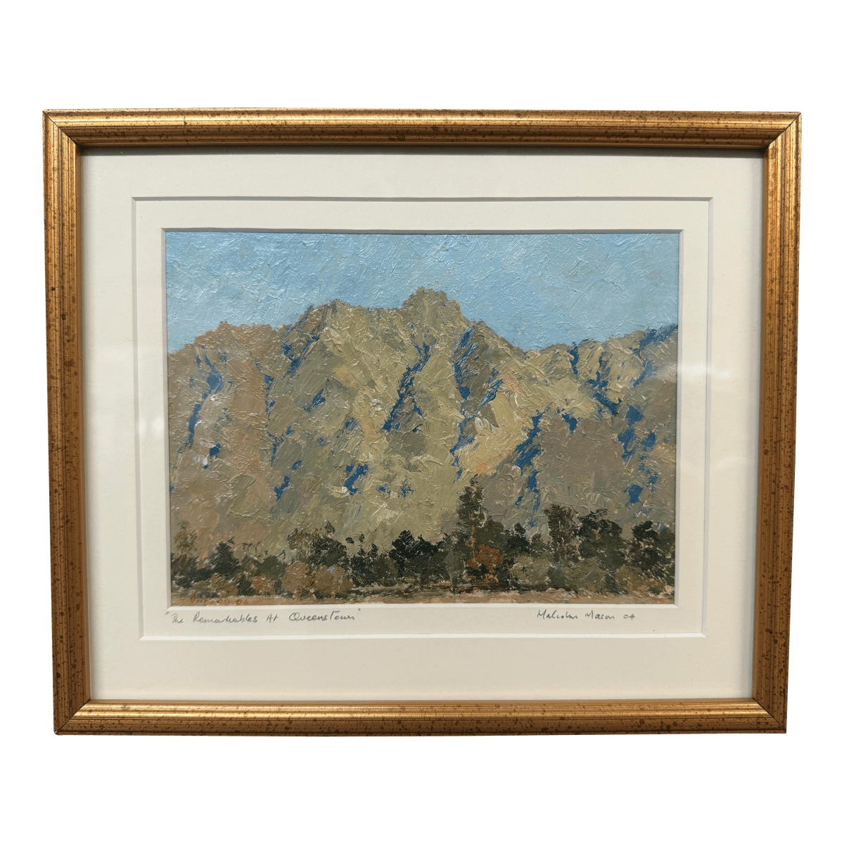 Malcolm Mason "The Remarkable's at Queenstown" Oil Painting, Signed - Thumbnail 2