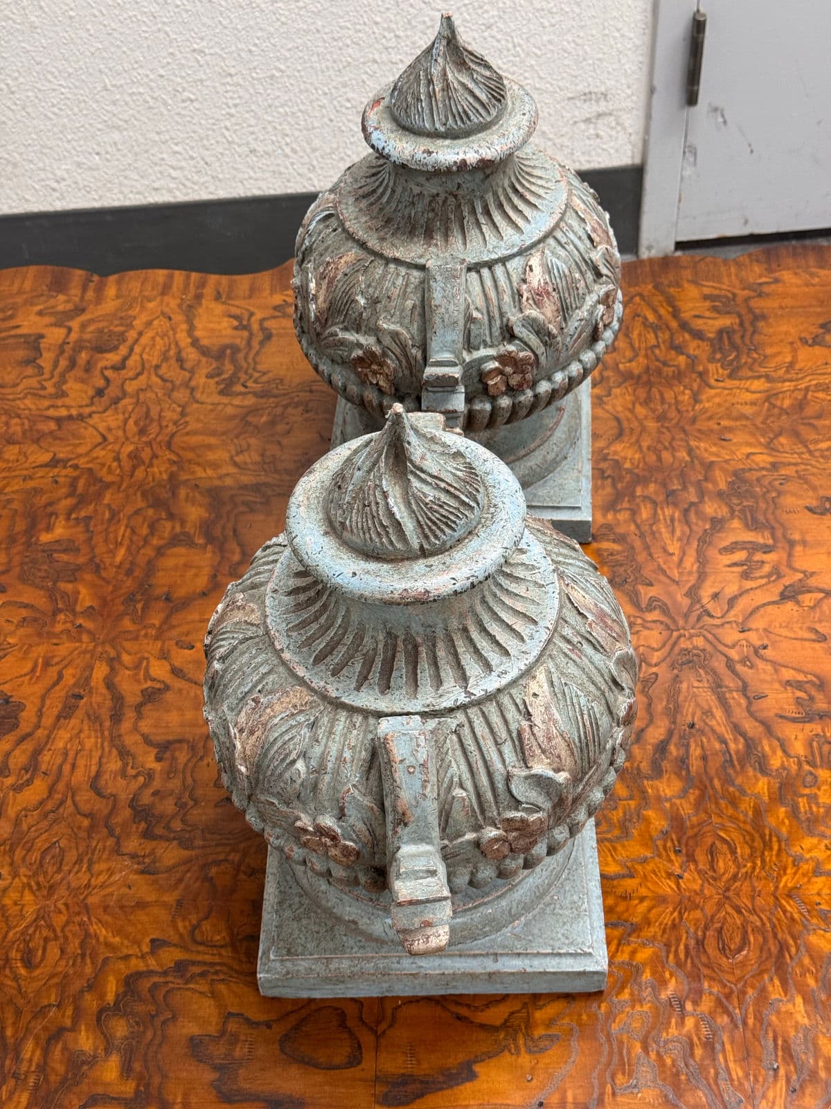 Neoclassical Style Decorative Faux Urns, Pair - Thumbnail 7