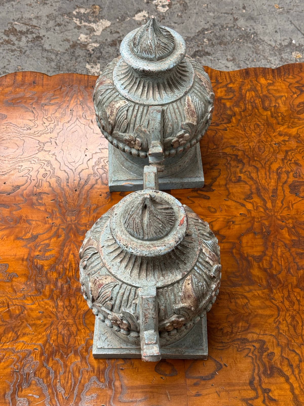 Neoclassical Style Decorative Faux Urns, Pair - Thumbnail 5