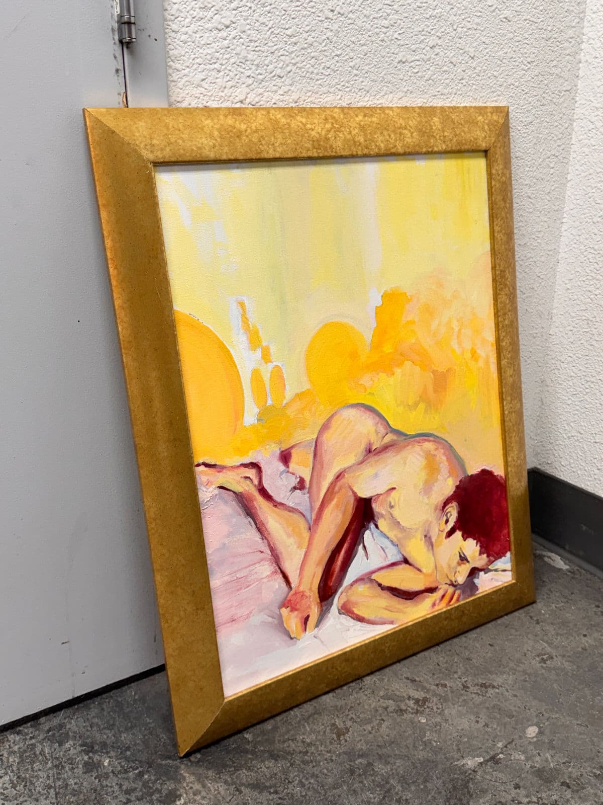 René Capone “To Love You From Afar” Original Painting, Signed, Circa 2000 - Thumbnail 3