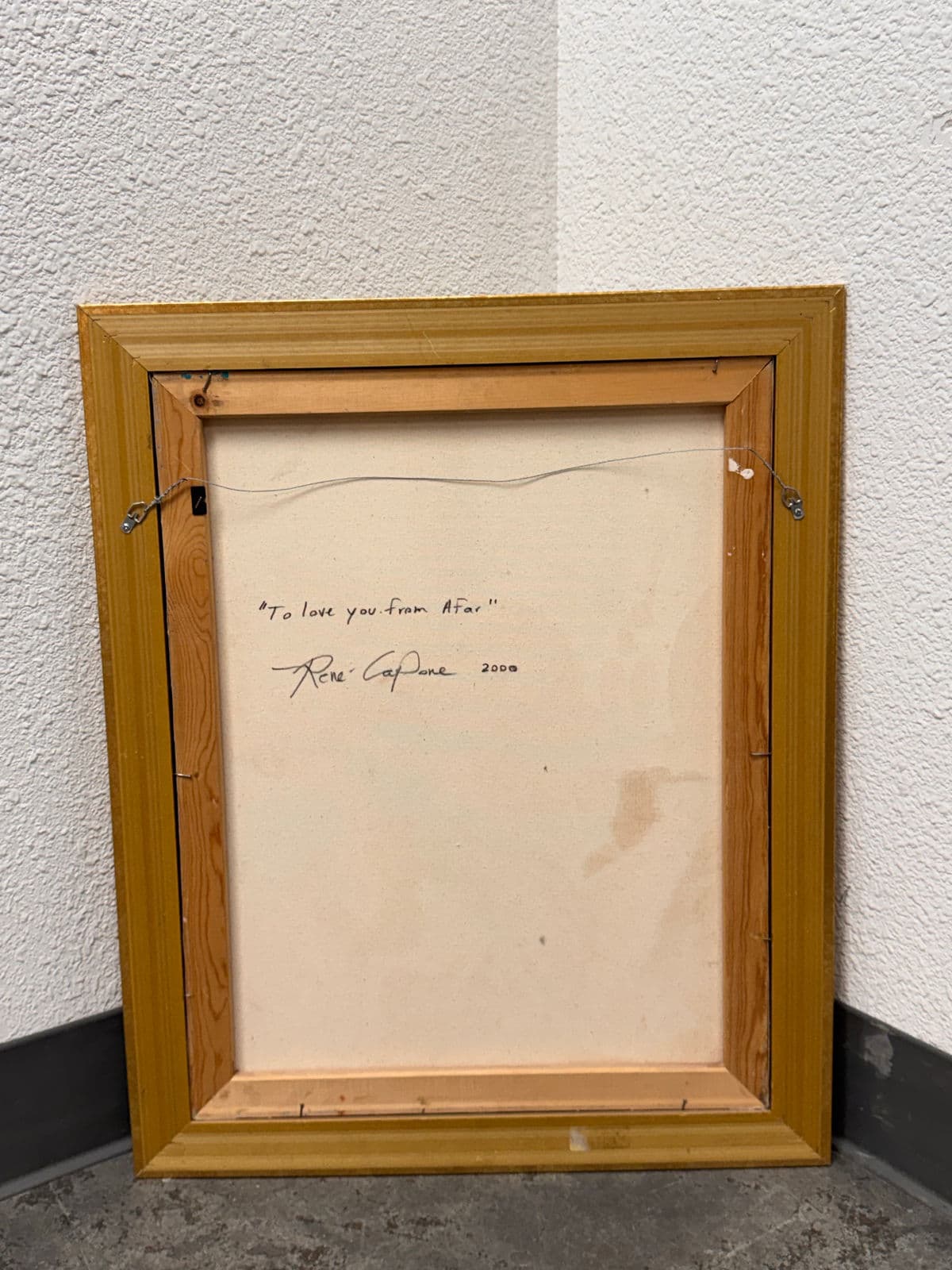 René Capone “To Love You From Afar” Original Painting, Signed, Circa 2000 - Thumbnail 13