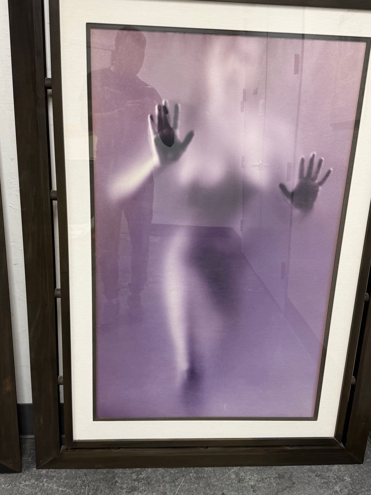 Contemporary Blurred Female Figural Framed Print - Thumbnail 7