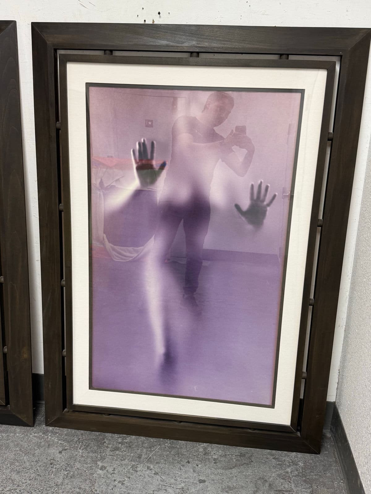 Contemporary Blurred Female Figural Framed Print - Thumbnail 5