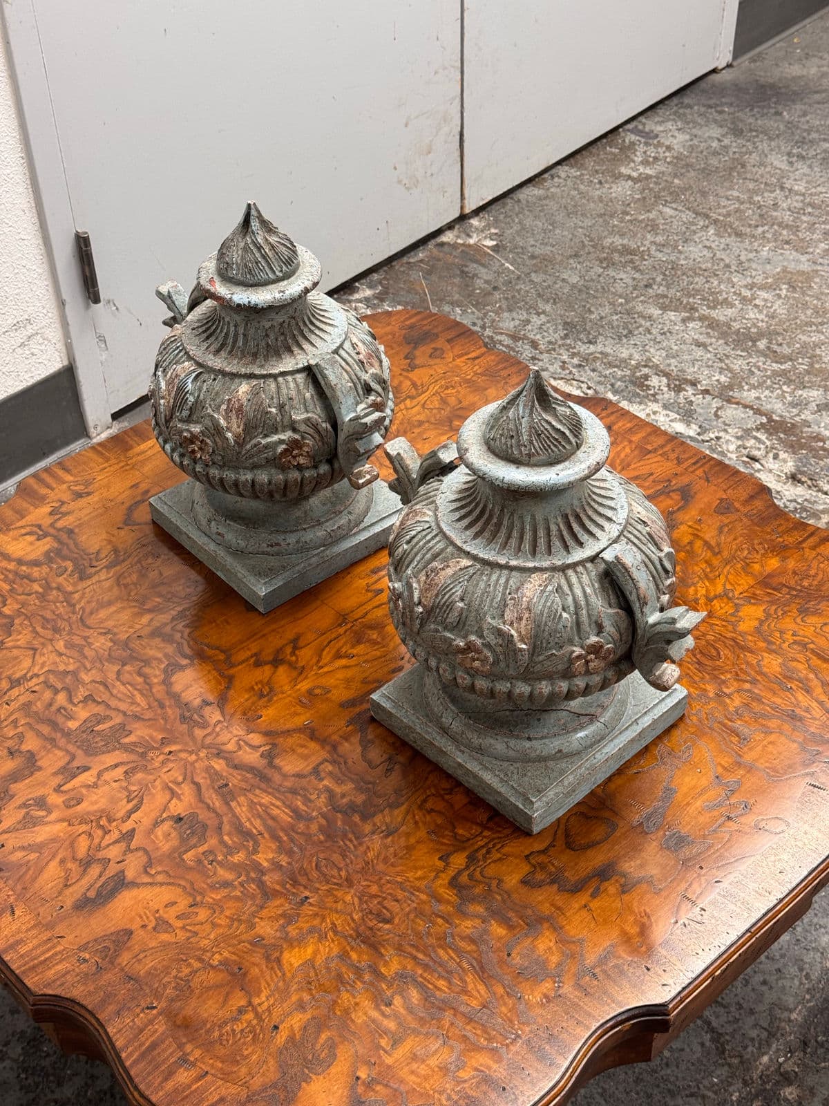 Neoclassical Style Decorative Faux Urns, Pair - Thumbnail 6