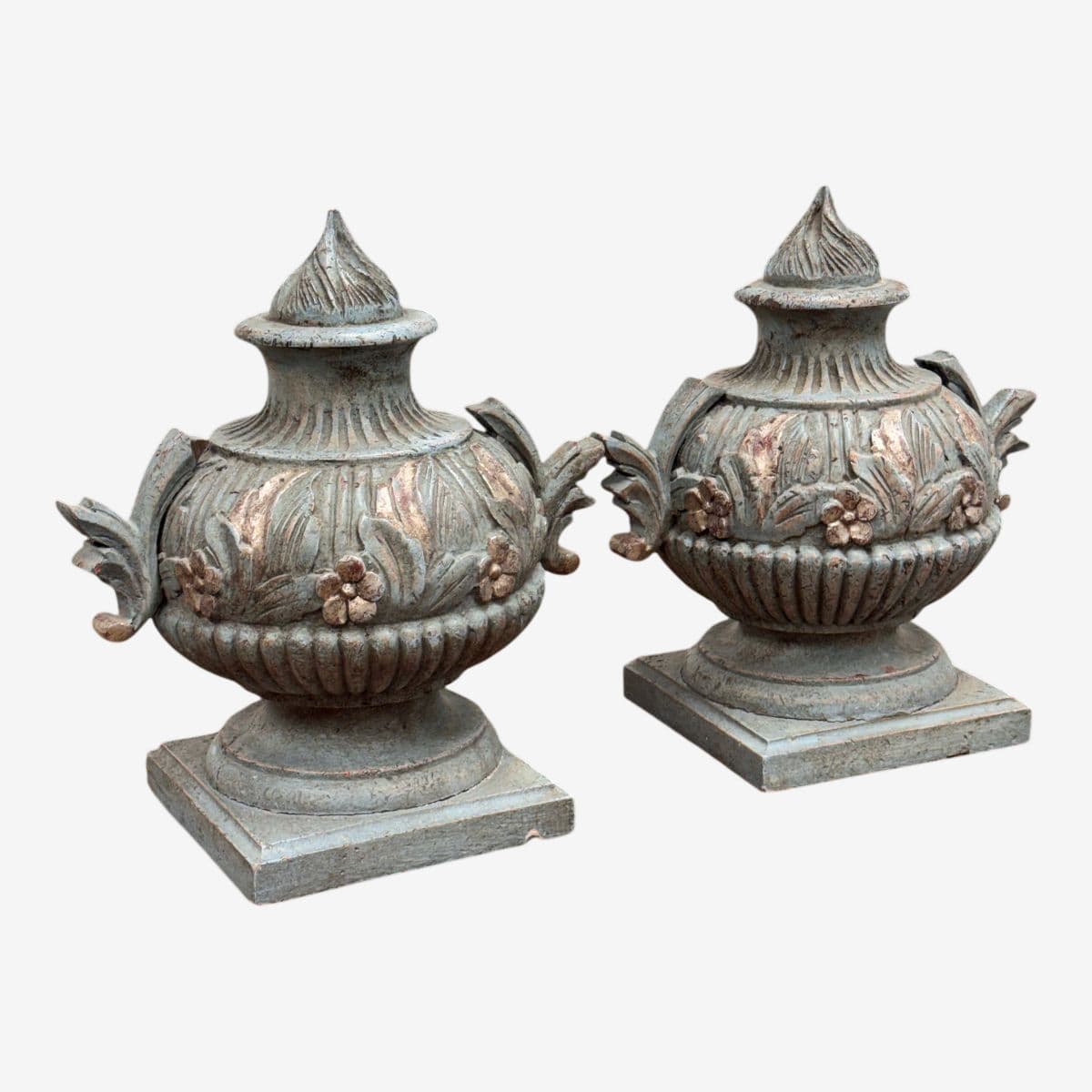 Neoclassical Style Decorative Faux Urns, Pair - Image 1