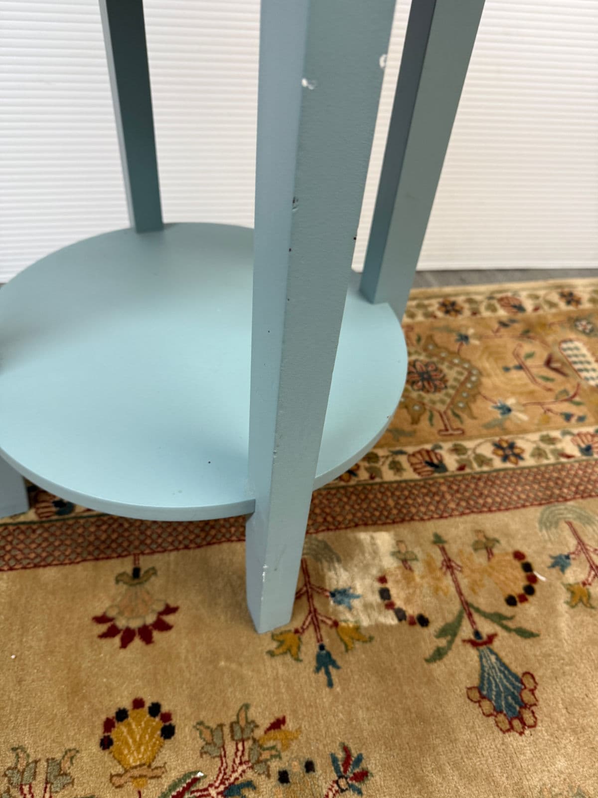 Transitional Aque Side Table With Drawer - Thumbnail 12