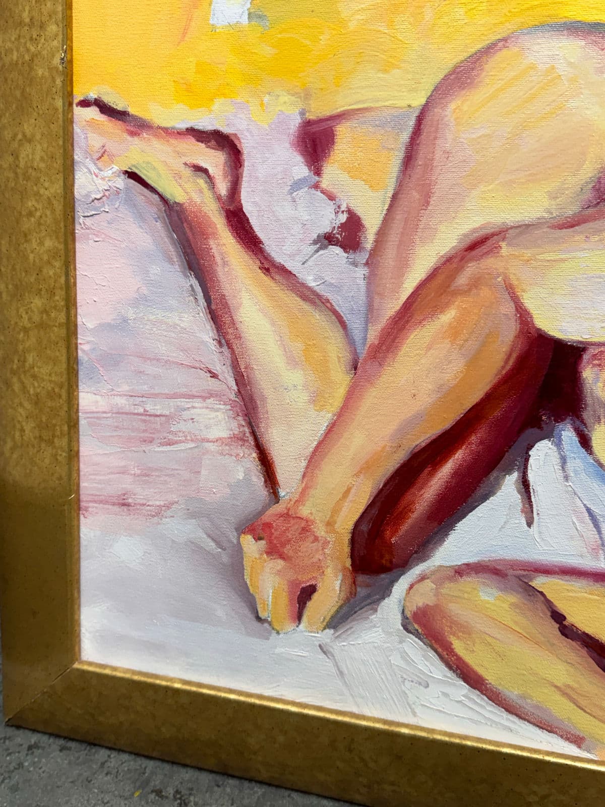 René Capone “To Love You From Afar” Original Painting, Signed, Circa 2000 - Thumbnail 6