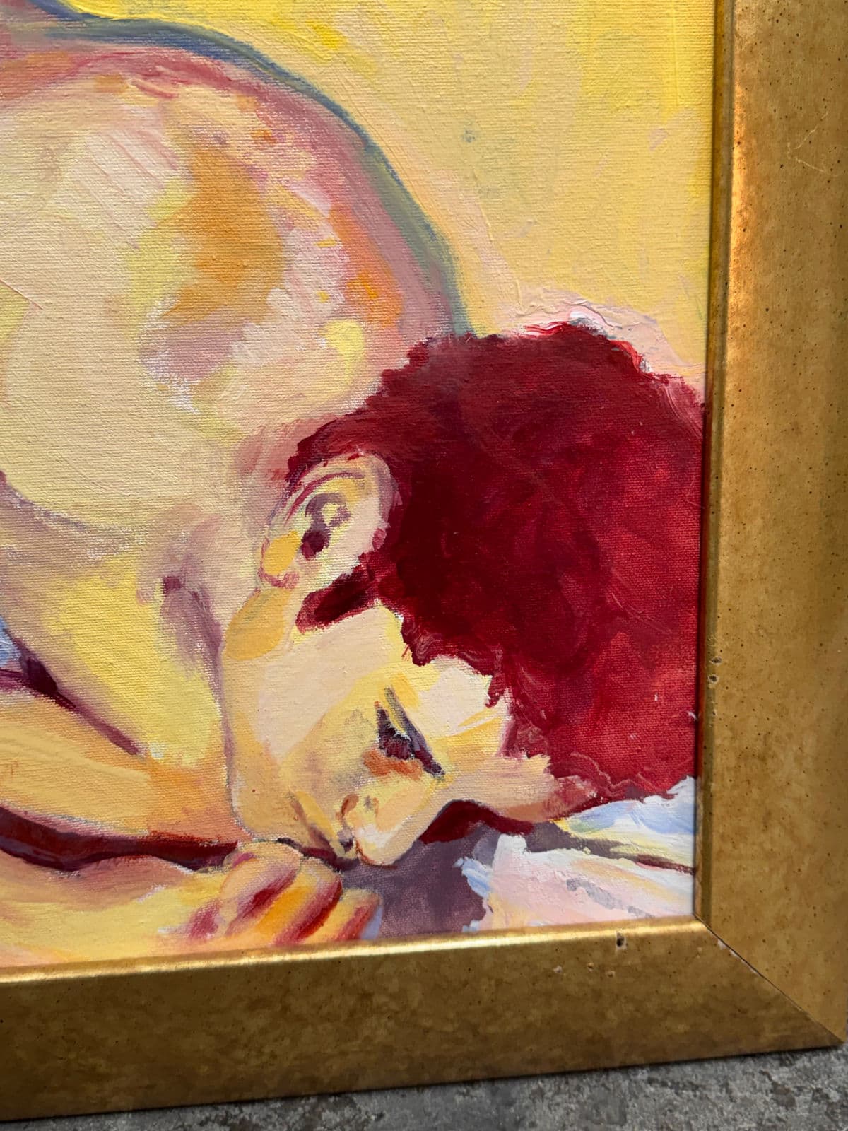 René Capone “To Love You From Afar” Original Painting, Signed, Circa 2000 - Thumbnail 7