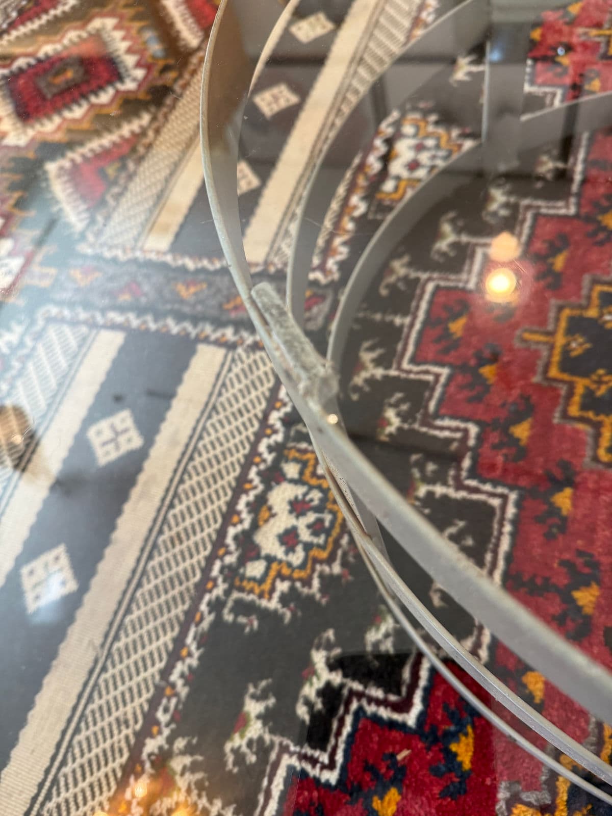 Steel Drum Pedestal Coffee Table - Thumbnail 10