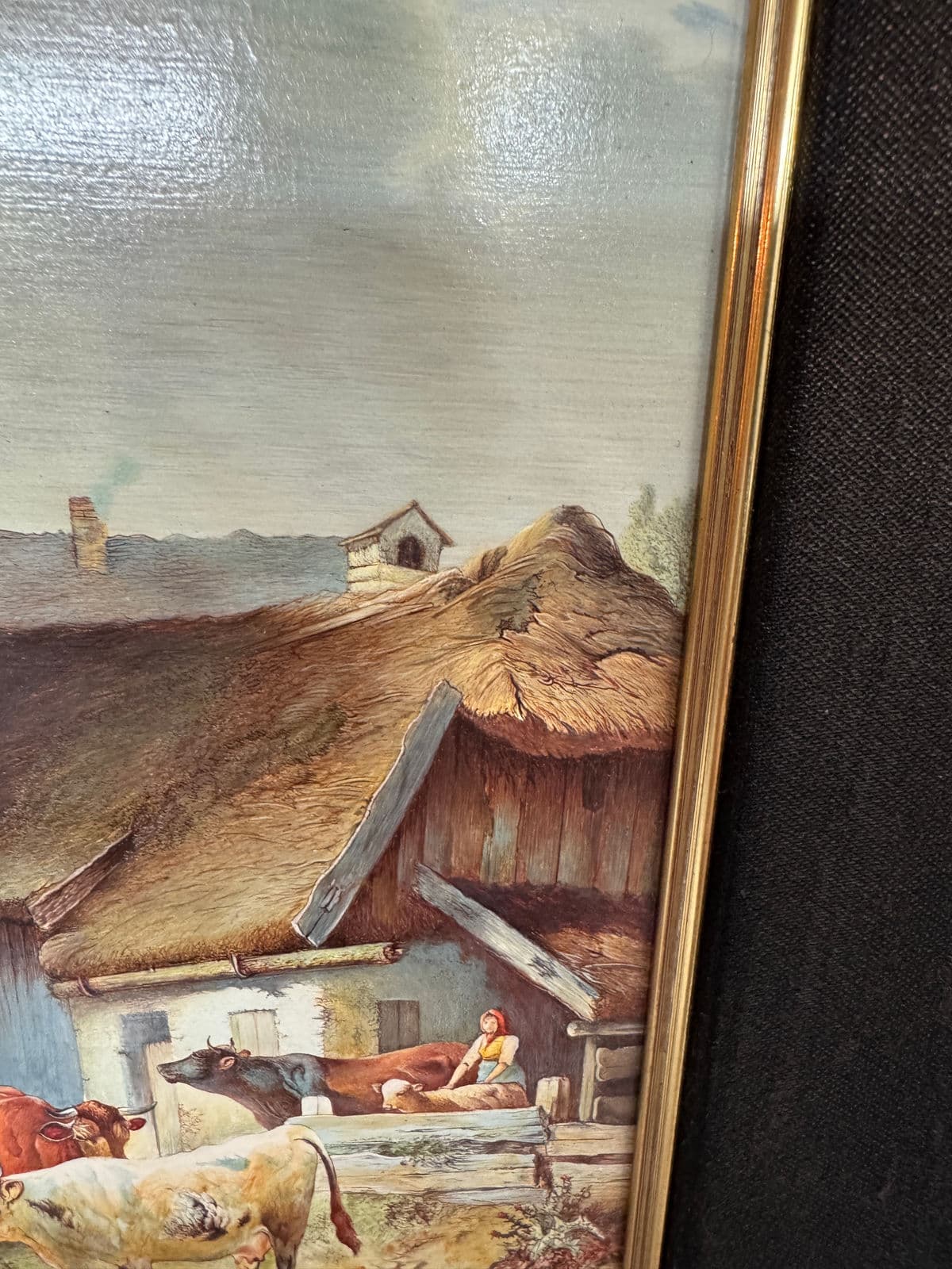 Jaggu Prasad Realist Master Oil on Board Original Painting, Signed - Thumbnail 6