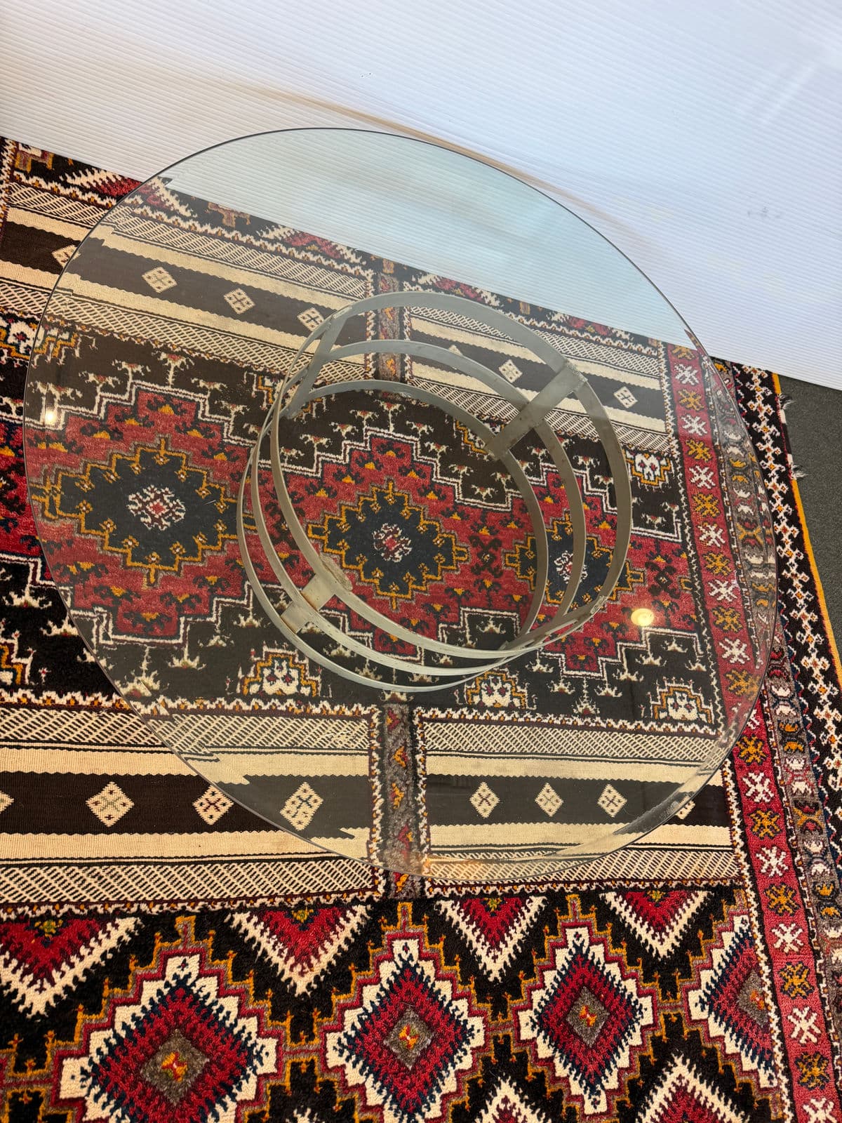 Steel Drum Pedestal Coffee Table - Thumbnail 4