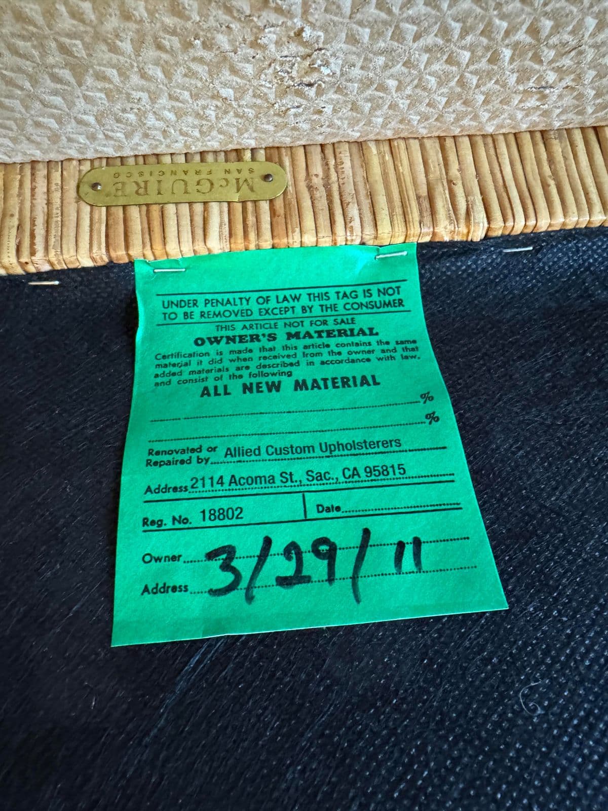 Orlando Diaz-Azcuy Collection for McGuire-Baker Furniture Lounge Chairs, Pair - Thumbnail 5