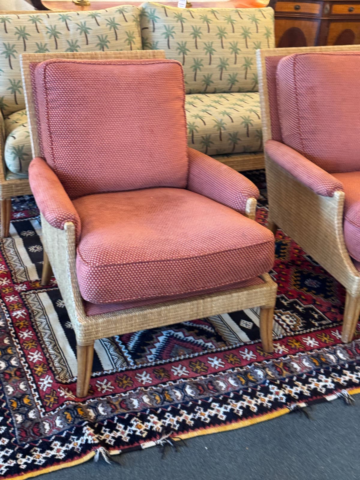 Orlando Diaz-Azcuy Collection for McGuire-Baker Furniture Lounge Chairs, Pair - Thumbnail 13