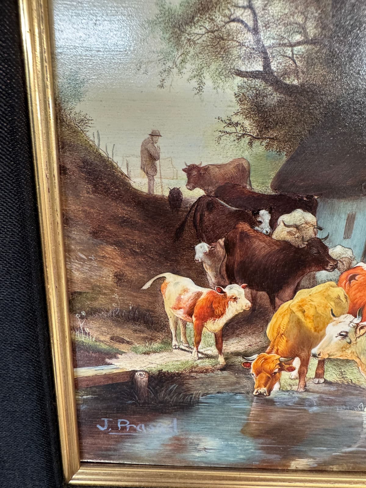 Jaggu Prasad Realist Master Oil on Board Original Painting, Signed - Thumbnail 8