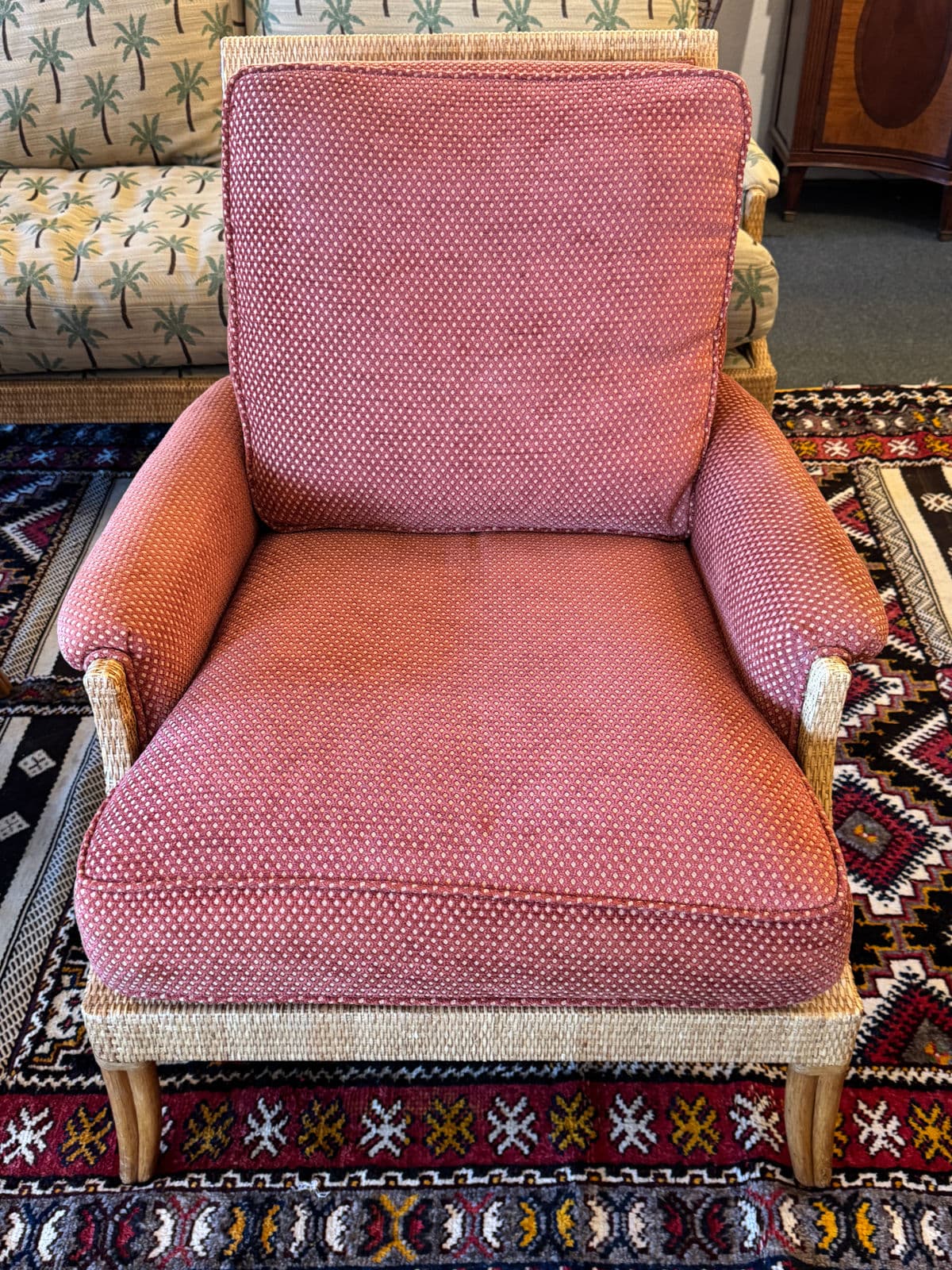 Orlando Diaz-Azcuy Collection for McGuire-Baker Furniture Lounge Chairs, Pair - Thumbnail 7